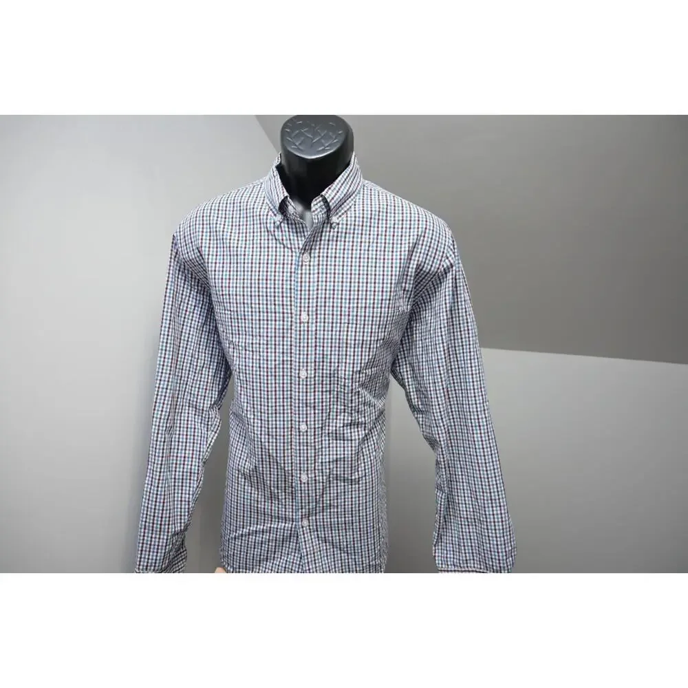 J Crew Dress Shirt Long Sleeve Casual Plaid Button Up Mens Sz‎ Large